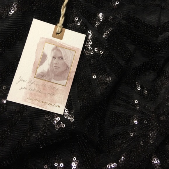 Jessica Simpson Black Sequin Dress - Picture 6 of 10